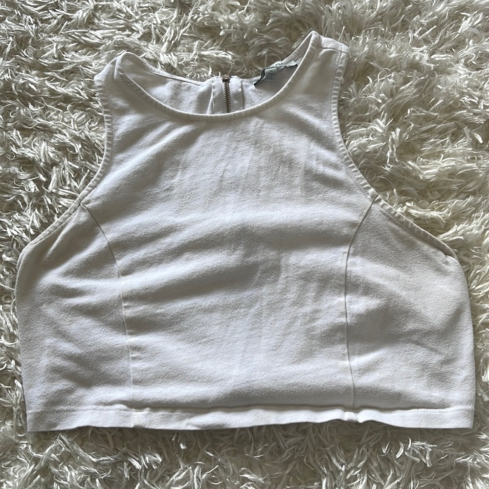 White Zip Up